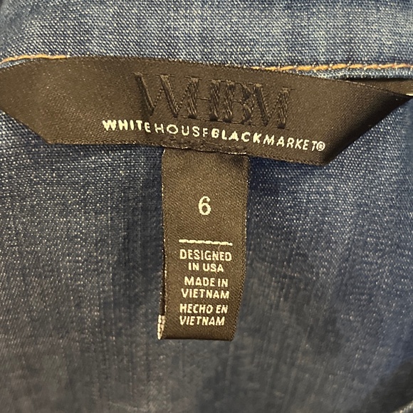 White House Black Market Jean shirt - Picture 2 of 4